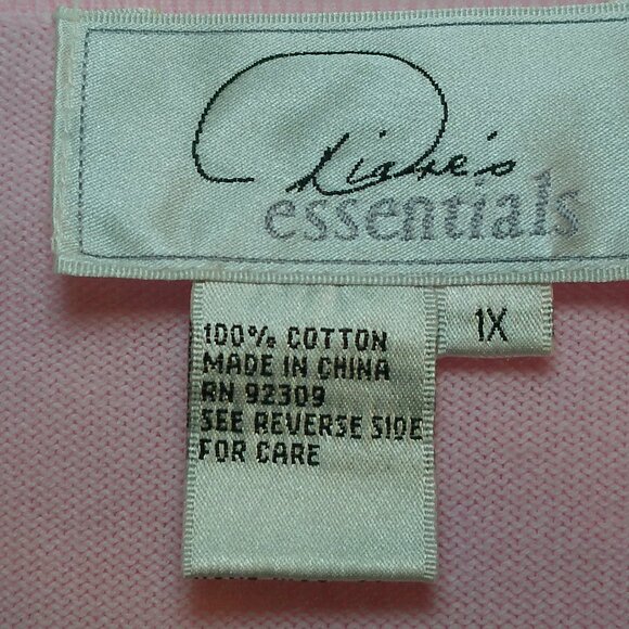 Women's Flowers Pink Cardigan Sweater Size 1X - Picture 3 of 5